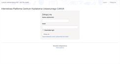 Desktop Screenshot of moodle.naukaprzezinternet.pl